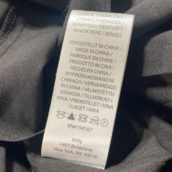 MILLY Preston Cady Asymmetric Halter Top Dressy Black Small NWOT - Picture 14 of 14